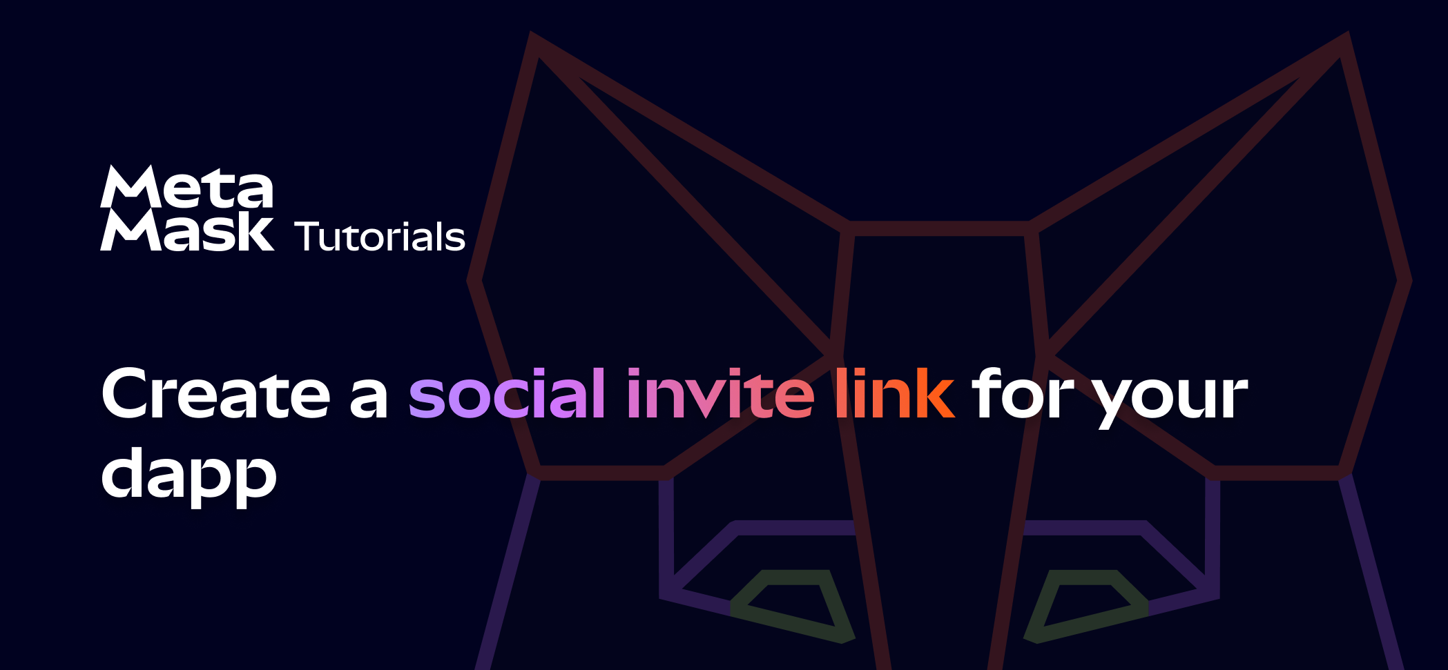 Create a social invite link